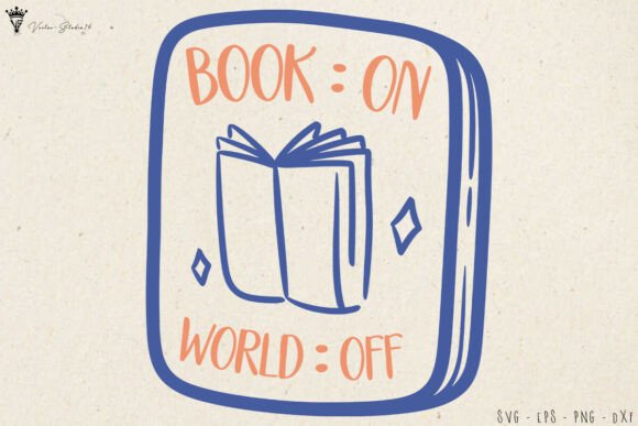 Book On World Off SVG for Graphics and Illustrations