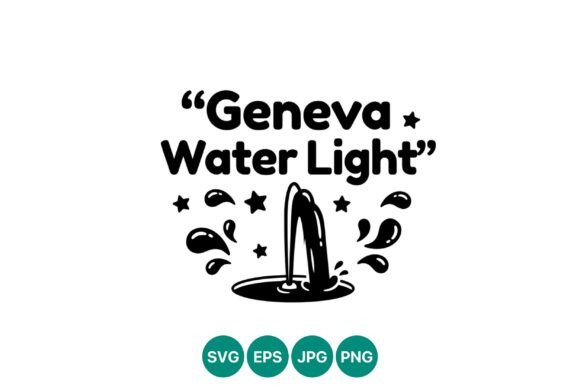 Geneva Water Light Quote Vector