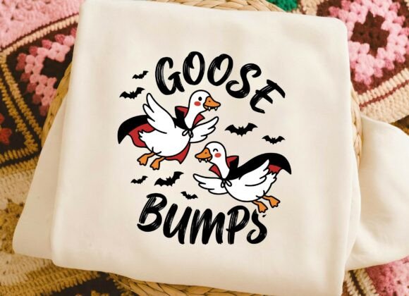 Halloween Goose Bumps Funny Graphics for T-Shirt Designs