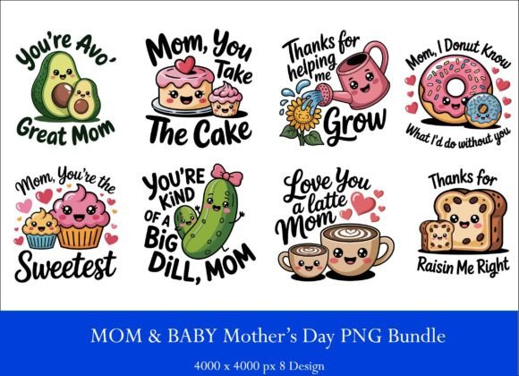 Mom Baby Mother s Day Graphics for T-Shirt Designs