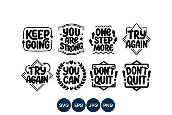 Motivational Quote Bundle Graphics