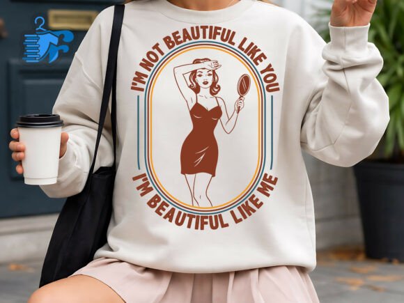 Retro Woman Self Love Quote Graphics for T-Shirt Designs