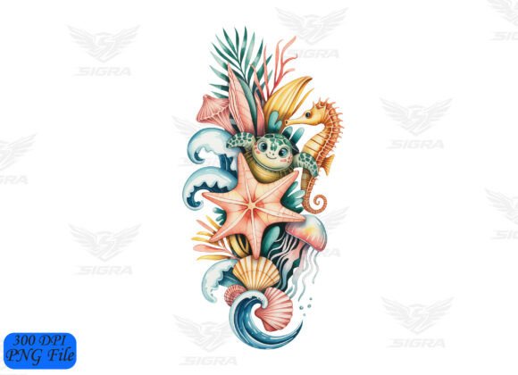 Salty Girls Club Summer Svg Seashell PNG: Graphics for T-Shirt Designs